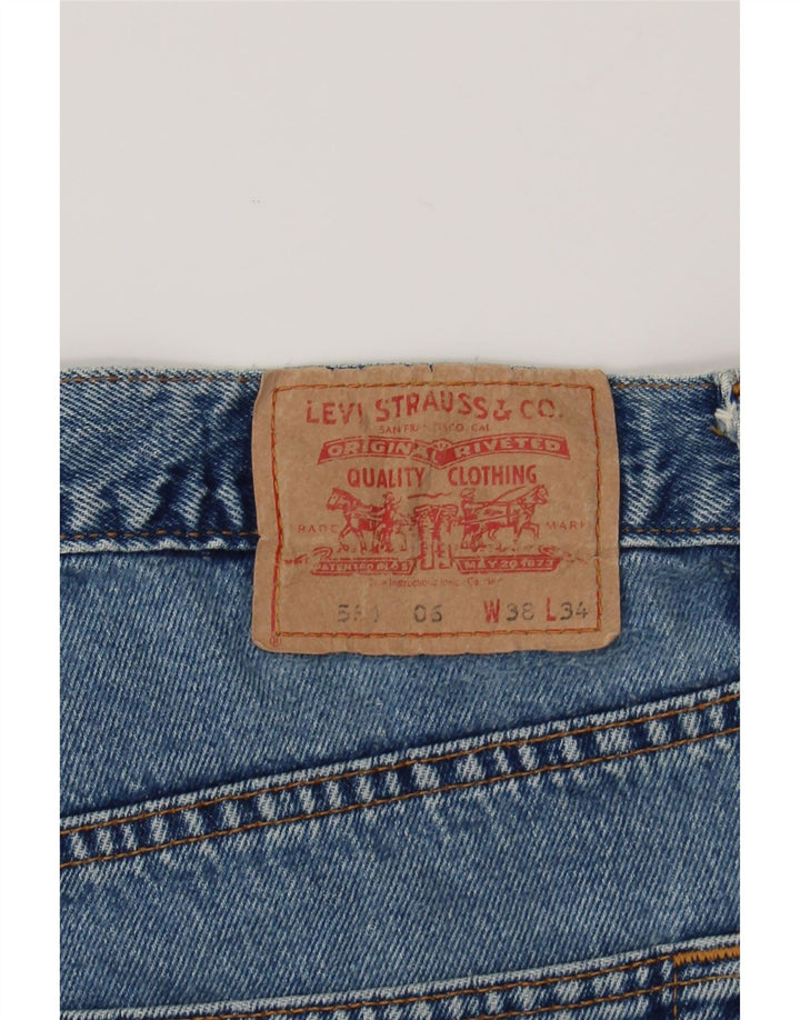 LEVI'S Mens 550 Straight Jeans W38 L30  Blue Cotton Vintage Levi's and Second-Hand Levi's from Messina Hembry 