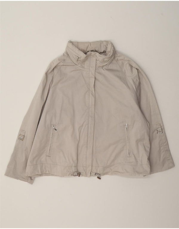 Marks & Spencer Womens Autograph Windbreaker Jacket UK 16 Large Silver