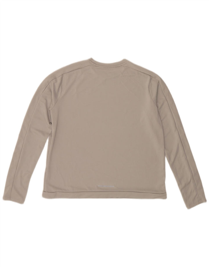 Nike Womens Top Long Sleeve UK 16 Large Grey