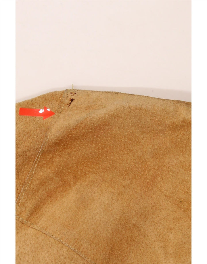 CONBIPEL Womens Suede Overcoat UK 12 Medium Beige Leather Vintage Conbipel and Second-Hand Conbipel from Messina Hembry 