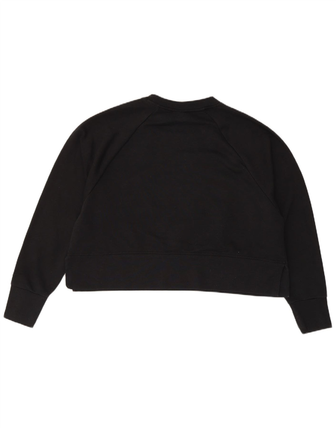 Nike Womens Dri Fit Graphic Oversized Sweatshirt Jumper UK 14 Medium Black