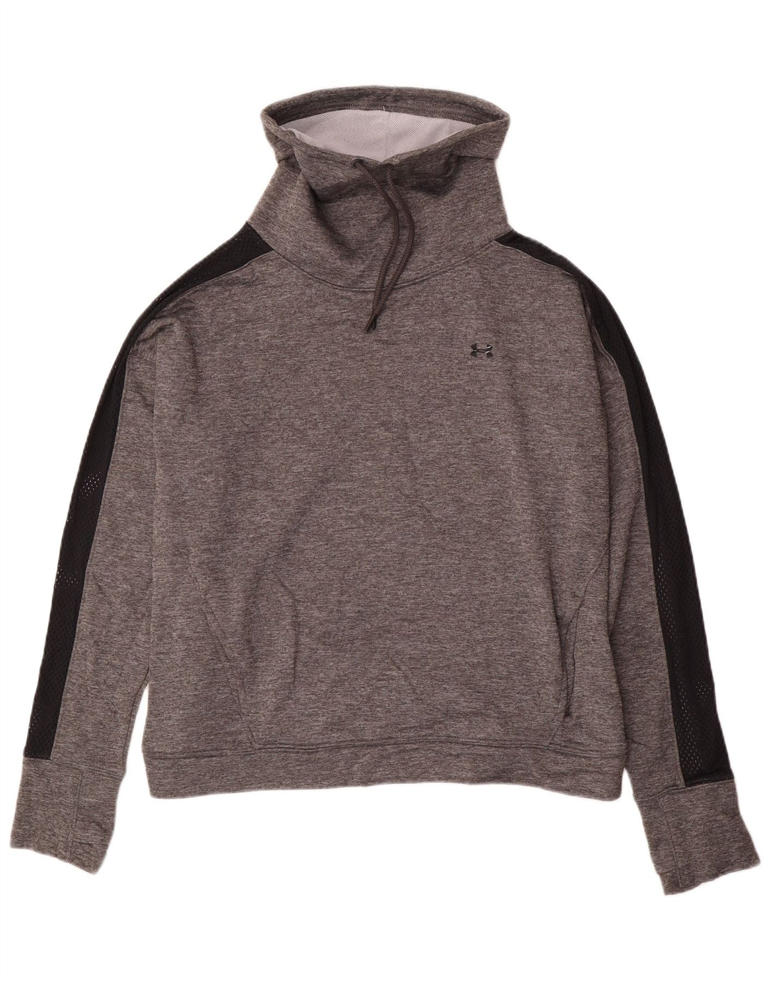 Under Armour Womens Loose Fit Sweatshirt Jumper UK 16 Large Grey Polyester