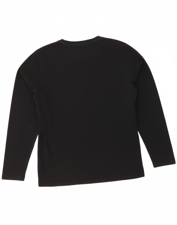 LEVI'S Mens Top Long Sleeve Large Black Cotton