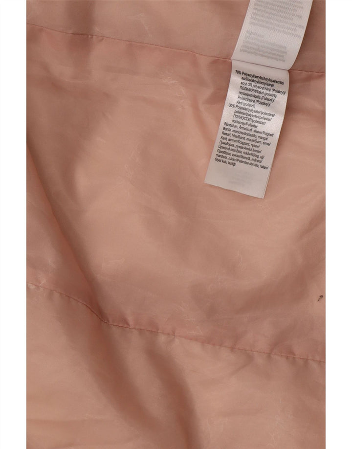 Kangaroos Womens Hooded Padded Jacket UK 12 Medium Pink Polyacrylic