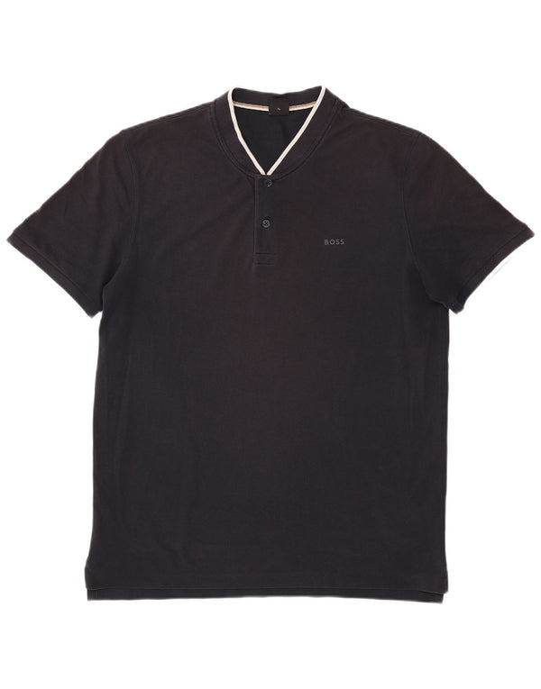 Hugo Boss Polo Homme XL Noir Rayé