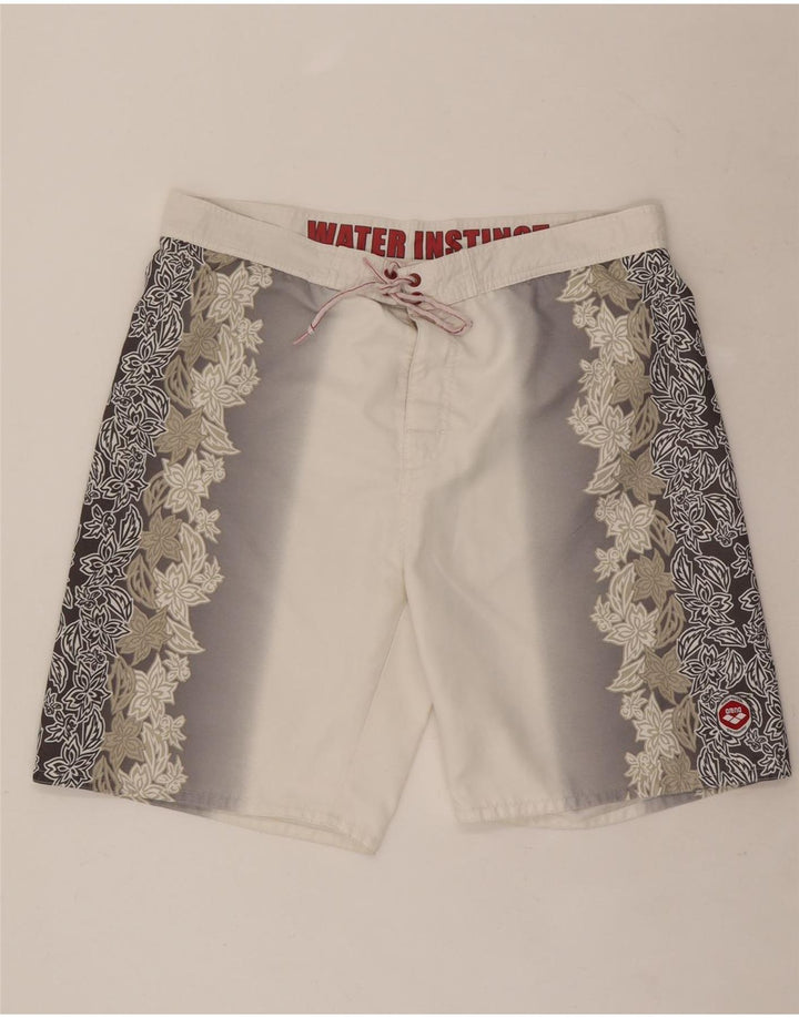 Arena Badeshorts til mænd 2XL Grå blomsterpolyester