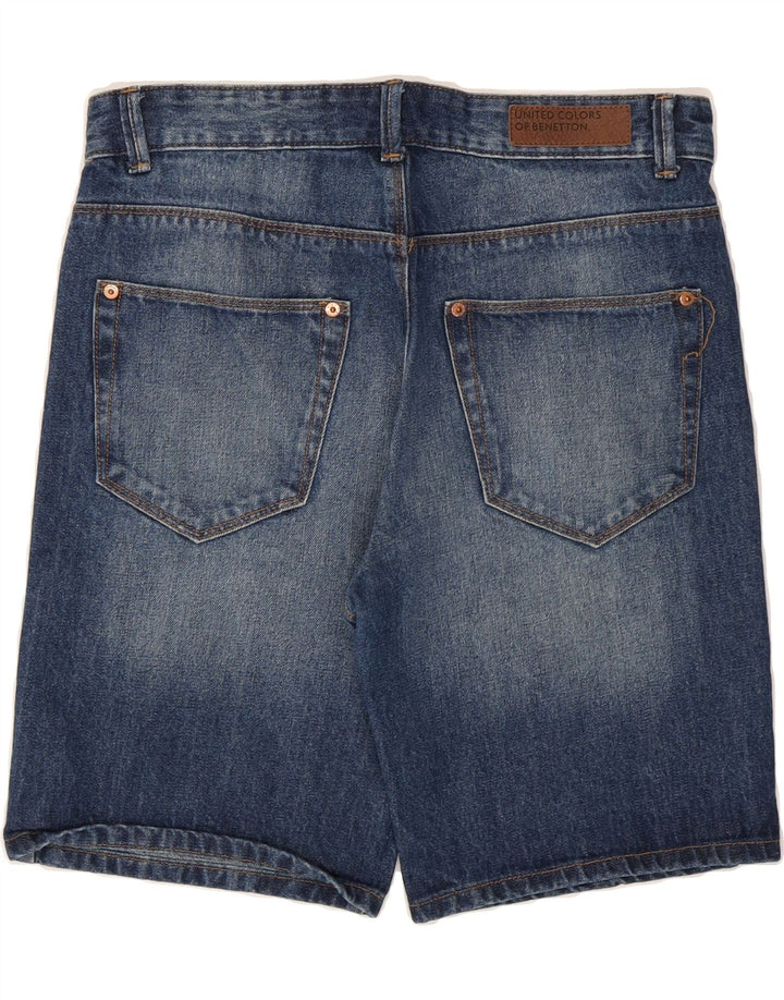 BENETTON Mens Denim Shorts W32 Medium  Blue Cotton Vintage Benetton and Second-Hand Benetton from Messina Hembry 