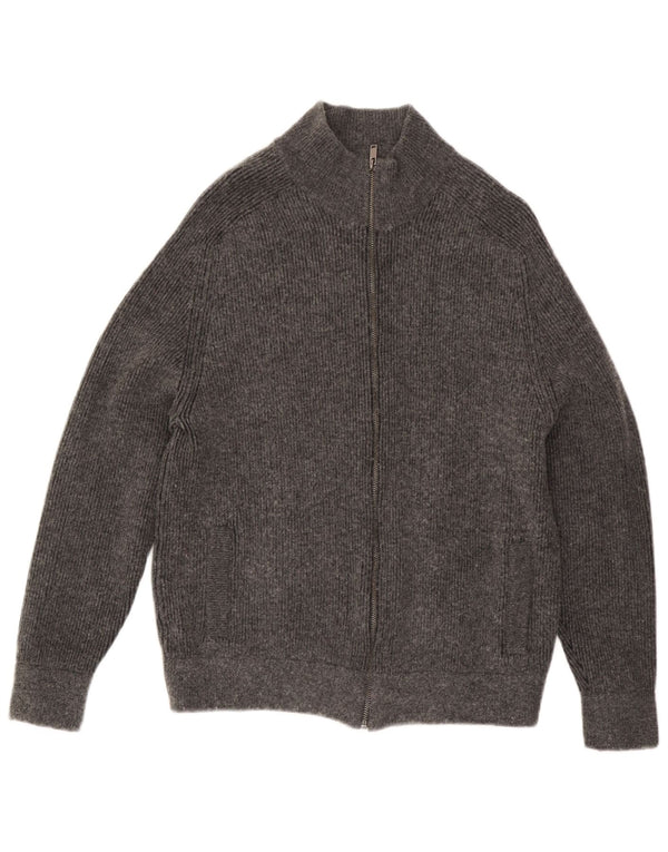Marks & Spencer Mens Cardigan Sweater Large Grey Cotton