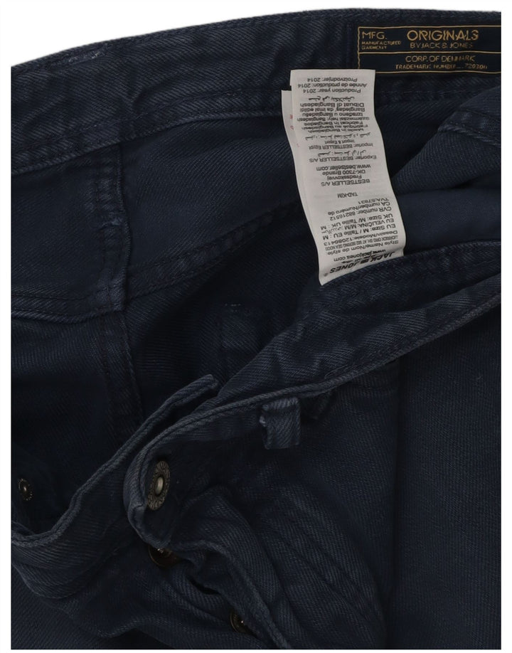 JACK & JONES Mens Regular Fit Denim Shorts Medium W30  Navy Blue Cotton