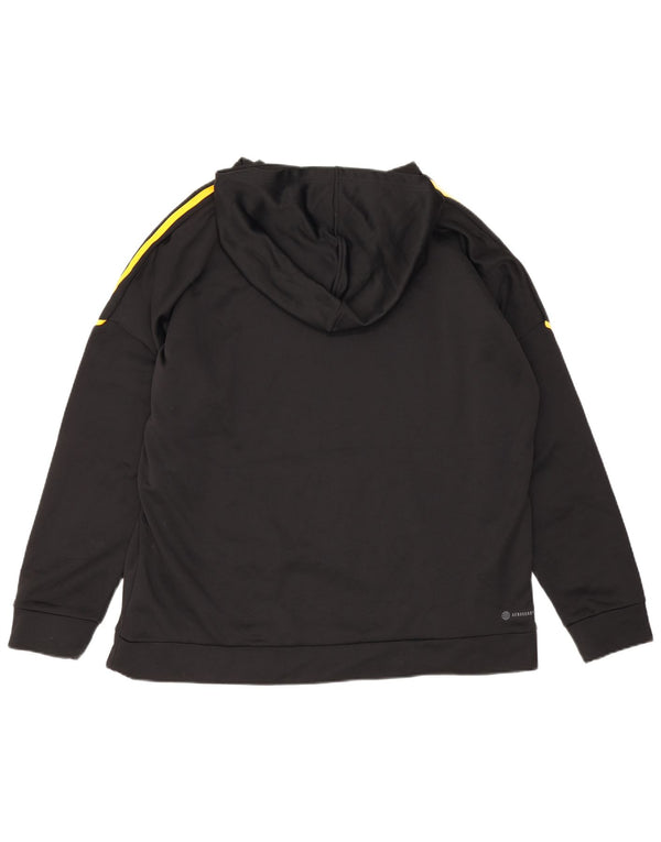 Adidas Pull à capuche graphique pour homme XL Noir Polyester