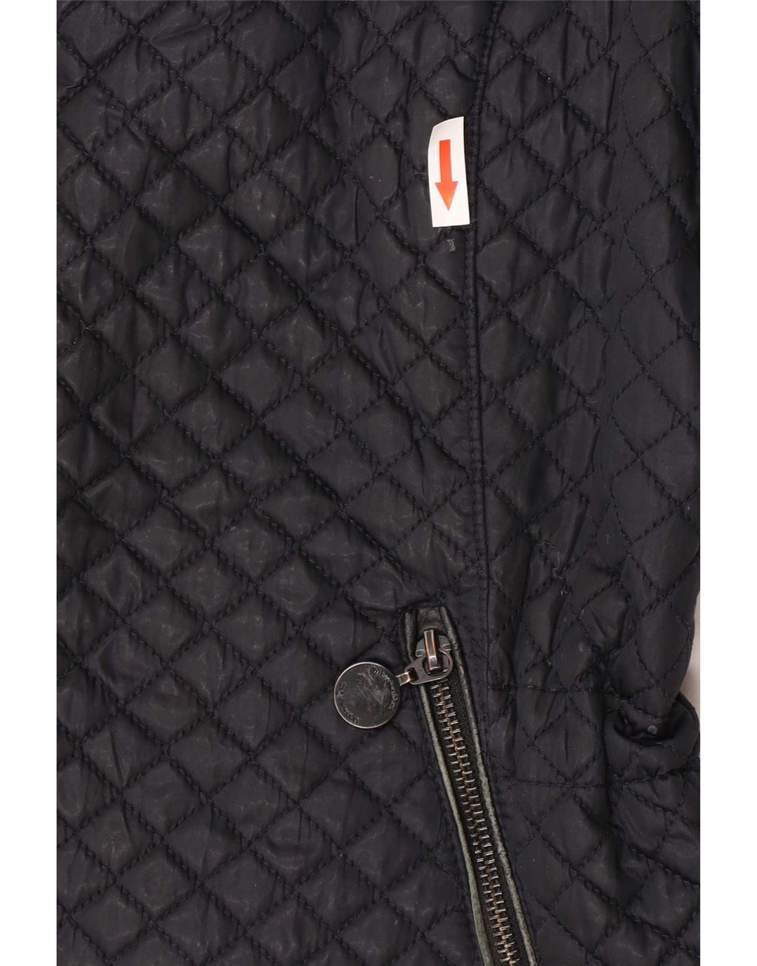 Massimo Dutti Womens Quilted Gilet UK 18 XL Black Polyester