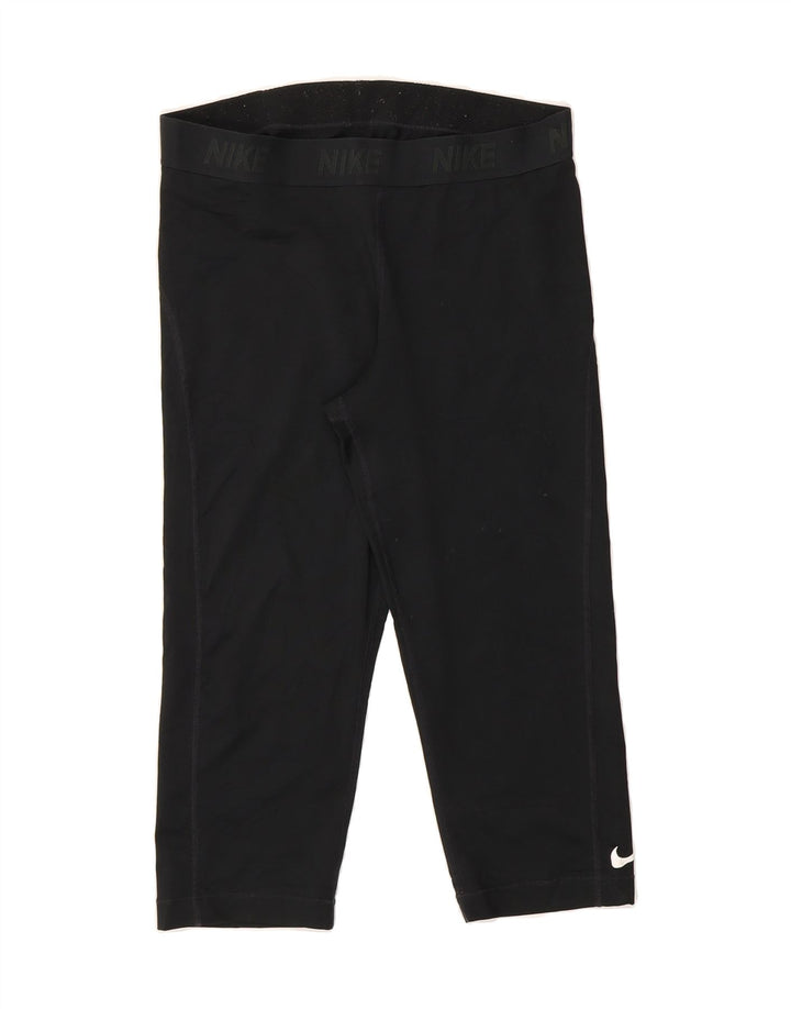 NIKE Womens Graphic Capri Leggings UK 14 Large Black Vintage Nike and Second-Hand Nike from Messina Hembry 
