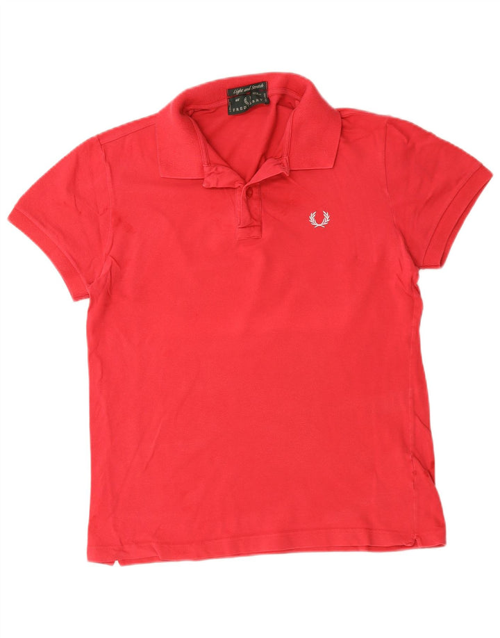 Fred Perry Herren-Poloshirt aus mittelroter Baumwolle