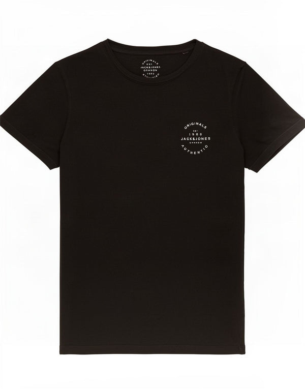 Jack & Jones T-Shirt Homme Haut Large Noir Coton