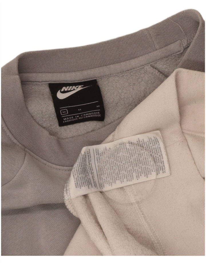 NIKE Womens Oversized Sweatshirt Jumper UK 14 Medium Multicoloured