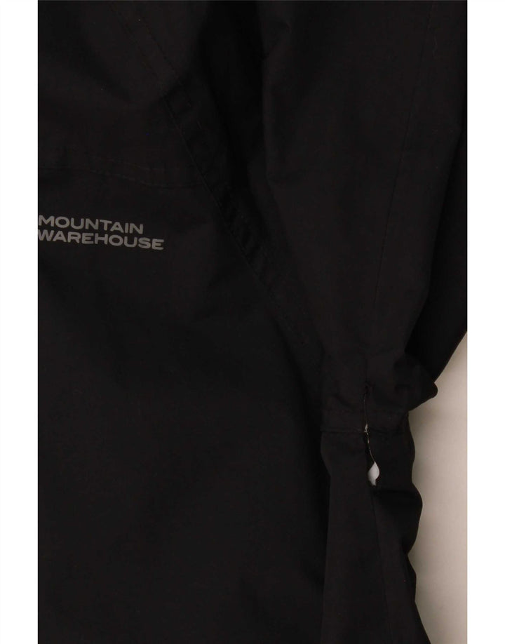 Chaqueta impermeable con capucha para hombre Mountain Warehouse UK 36 Small Poliéster negro
