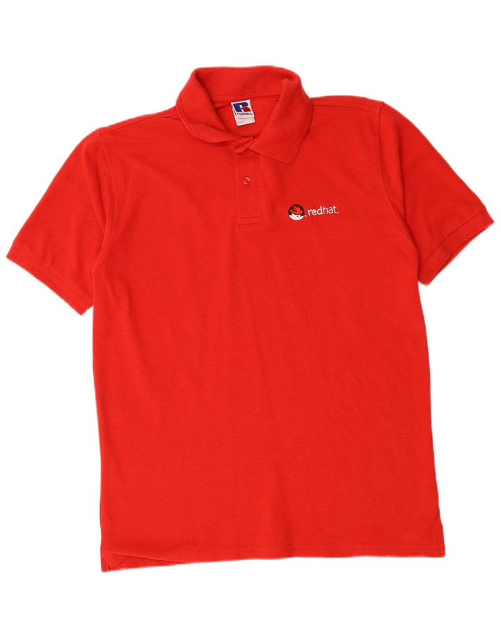 Russell Athletic Herre grafisk poloshirt Medium rød bomuld