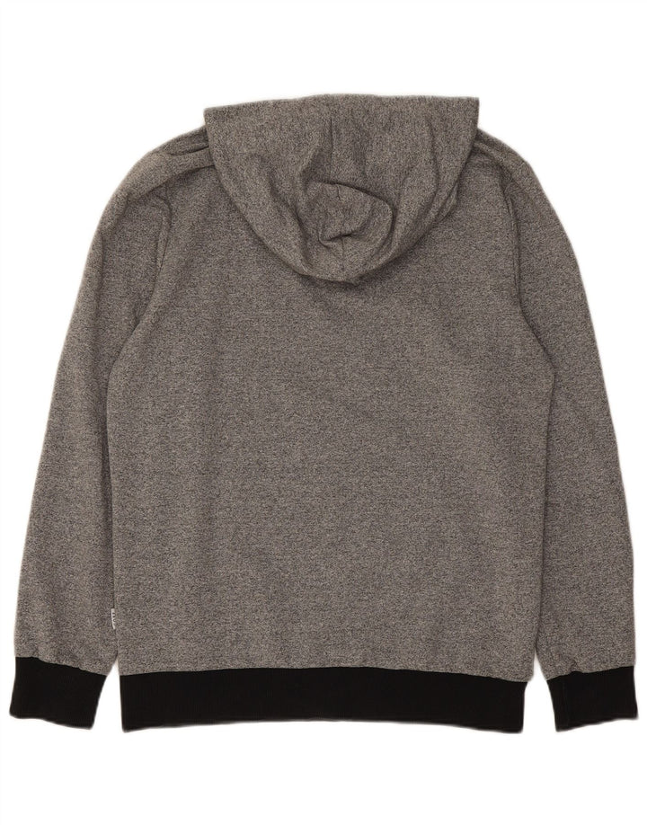 Jack & Jones Mens Hoodie Jumper Medium Grey Colourblock Polyester