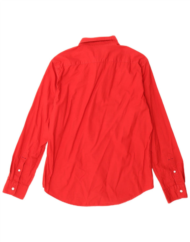 Camicia Levi's da uomo slim fit grande in cotone rosso