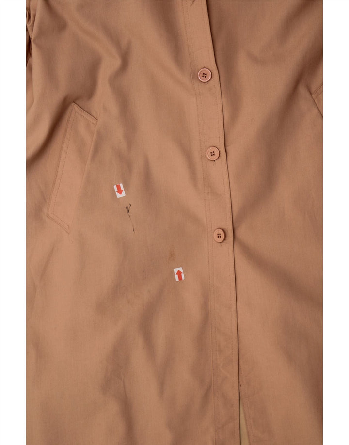 VINTAGE Womens Overcoat UK 16 Large Beige Polyester Vintage Vintage and Second-Hand Vintage from Messina Hembry 