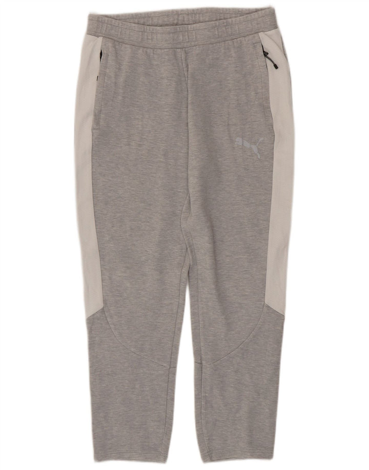 Pantalones de chándal PUMA para hombre gris medio color block
