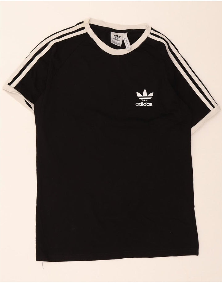 ADIDAS Mens T-Shirt Top Medium Black Vintage Adidas and Second-Hand Adidas from Messina Hembry 