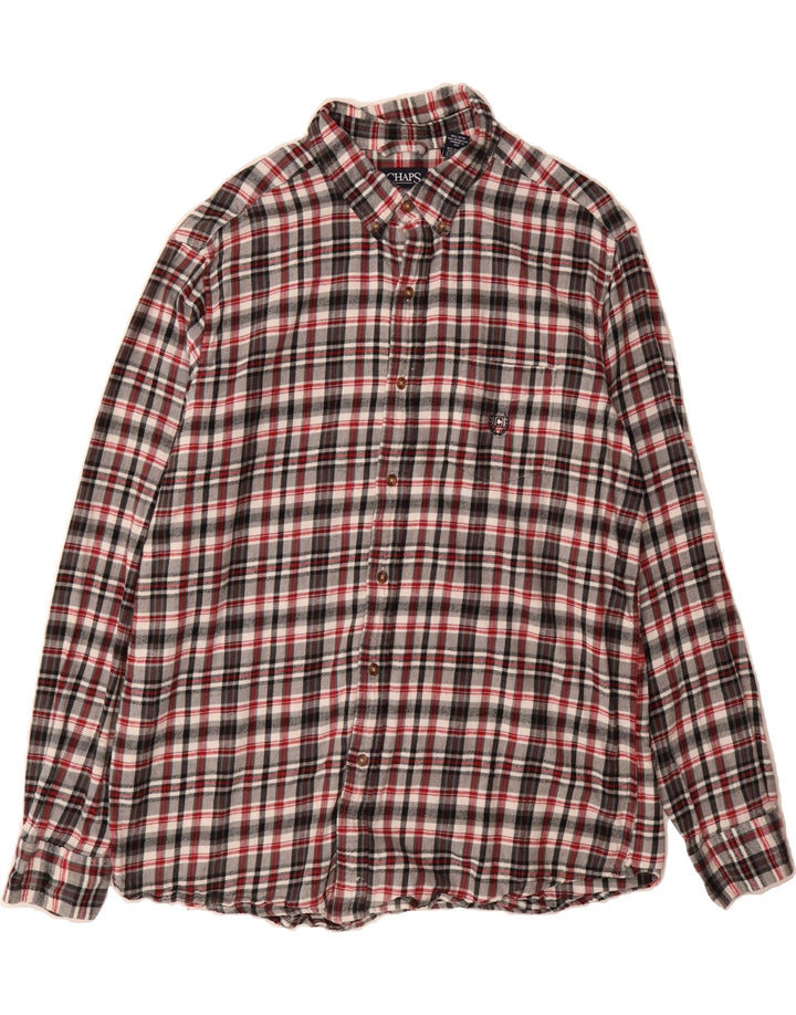 CHAPS Mens Flannel Shirt XL Multicoloured Check Cotton Vintage Chaps and Second-Hand Chaps from Messina Hembry 
