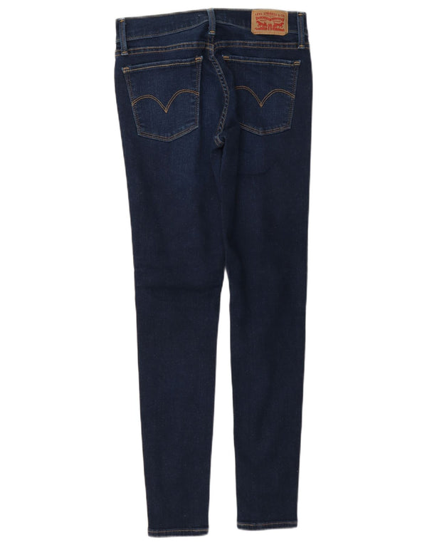 Levi's Womens 710 Super Skinny Jeans W25 L28 Navy Blue Cotton