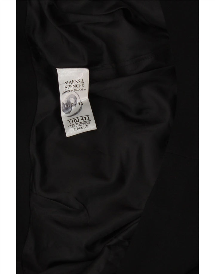 Marks & Spencer Womens Pencil Skirt UK 14 Large W32  Black Polyester