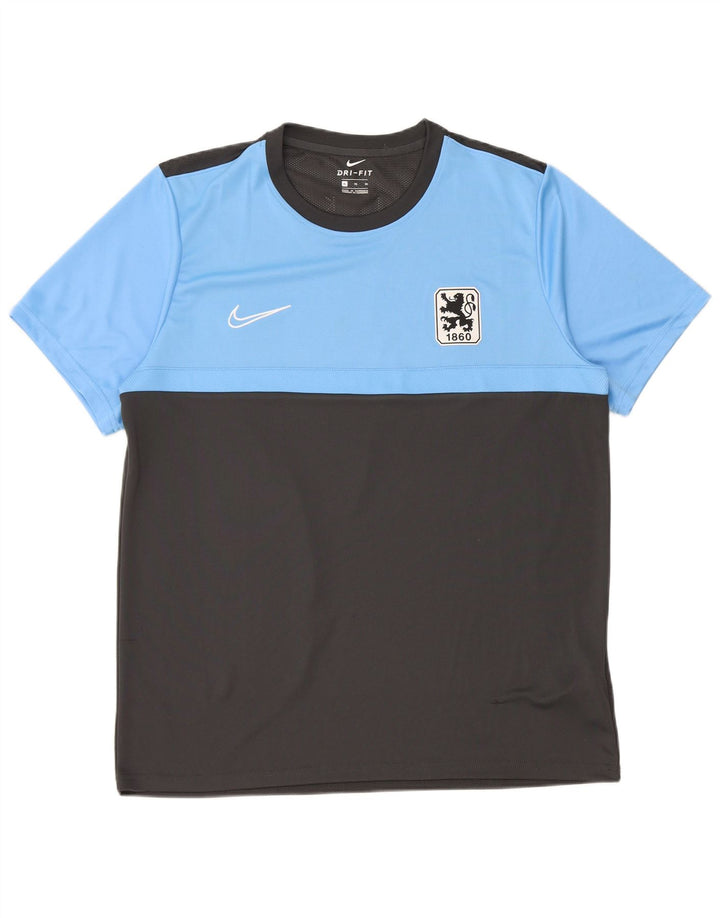 Nike Mens Munchen Graphic T-Shirt Top XL Grey Colourblock Polyester