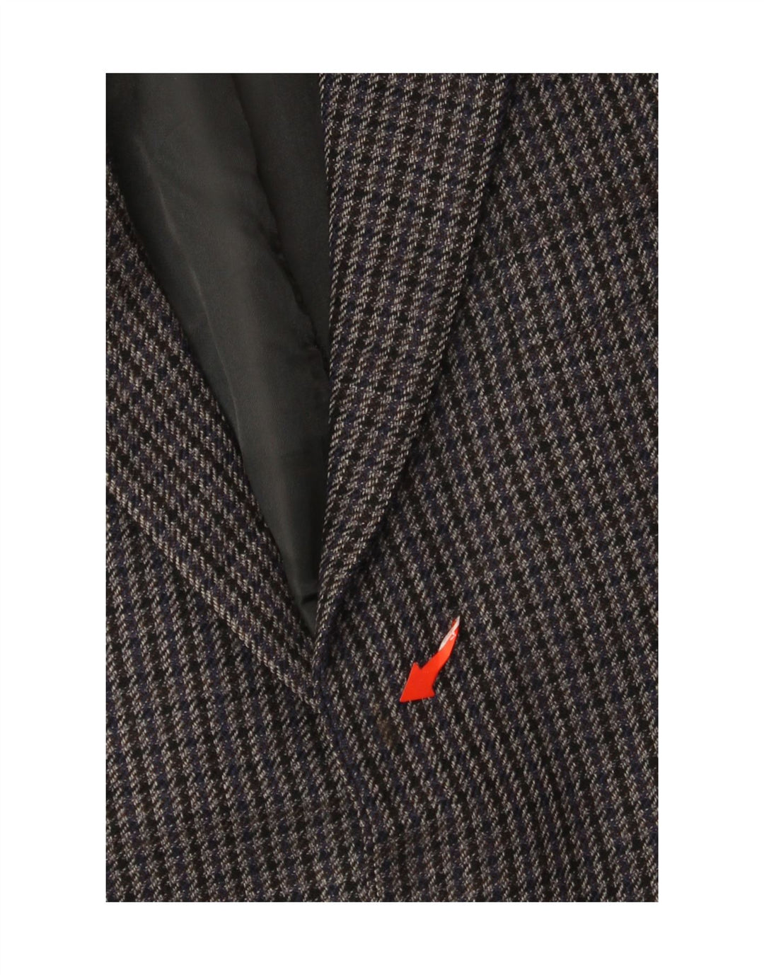 Chaps Mens 2 Button Blazer Jacket UK 38 Medium Grey Houndstooth