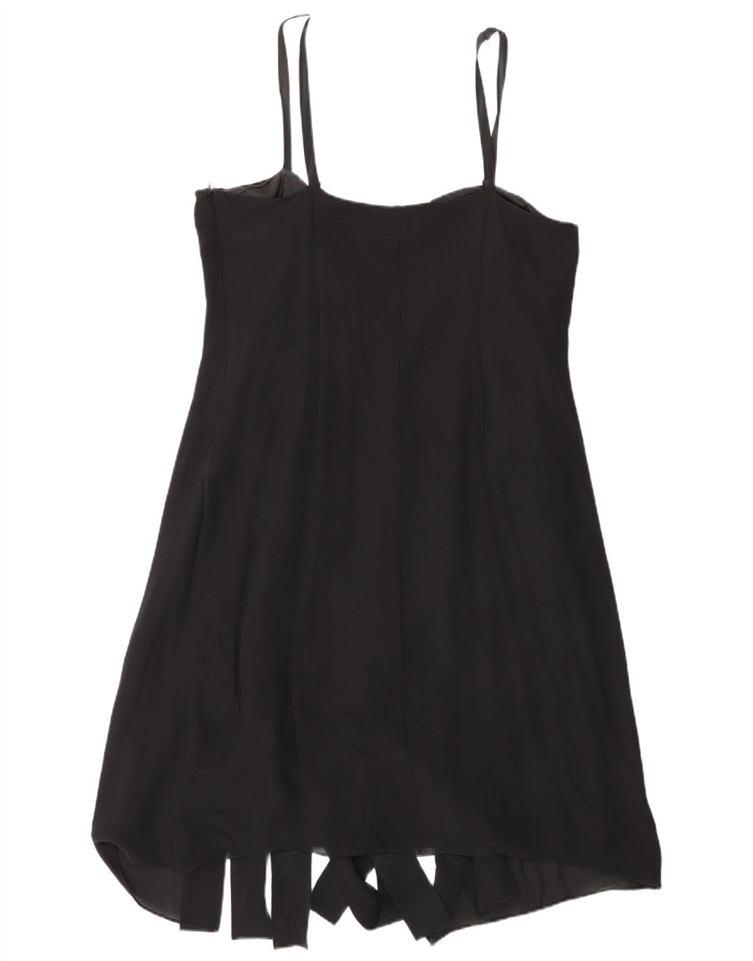 Fenn Wright Manson Womens A-Line Dress UK 16 Large Black Silk
