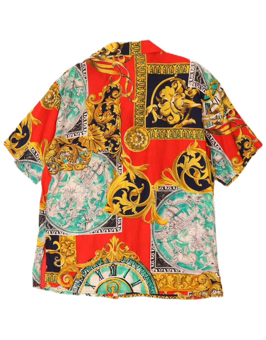 Giulia Galanti Womens Short Sleeve Shirt UK 14 Medium Multicoloured
