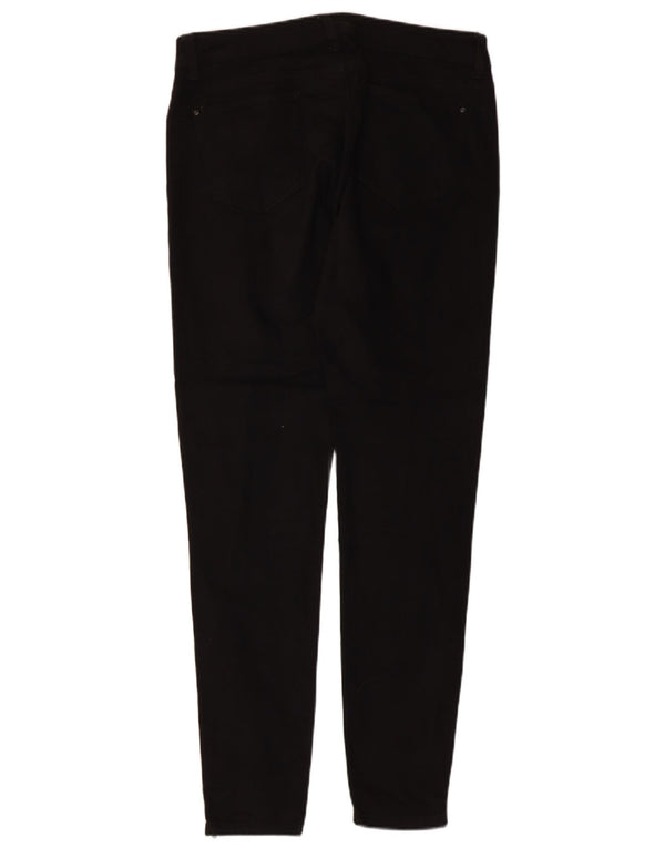 Marks & Spencer Womens Skinny Jeans UK 14 Large W32 L28 Black Cotton