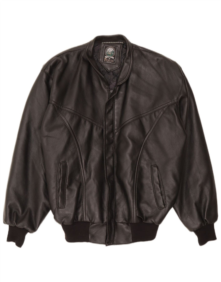 Pervin Herre Læderjakke UK 42 XL Sort