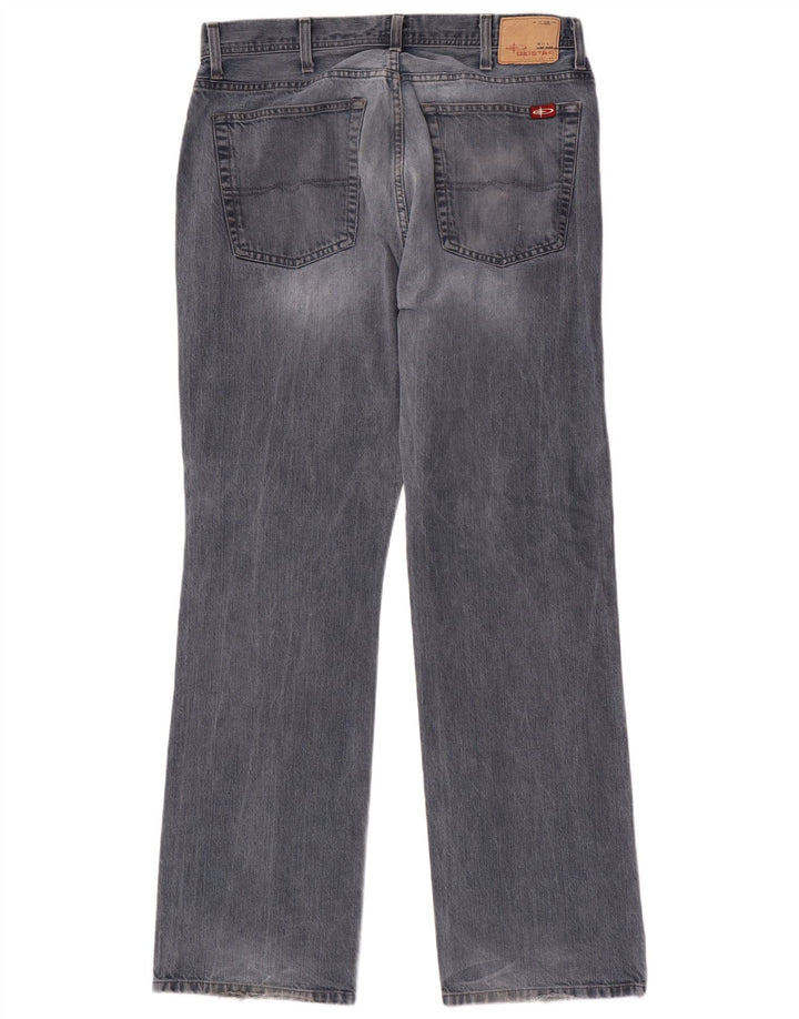 Big Star Mens Straight Jeans W36 L34 Blue Cotton