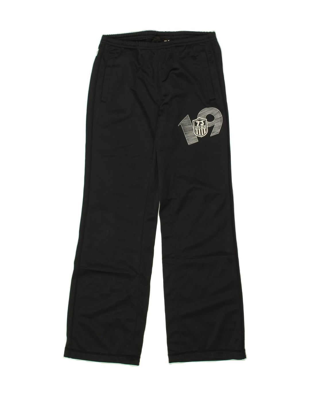 LOTTO Womens Graphic Tracksuit Trousers UK 14 Medium Black Vintage Lotto and Second-Hand Lotto from Messina Hembry 