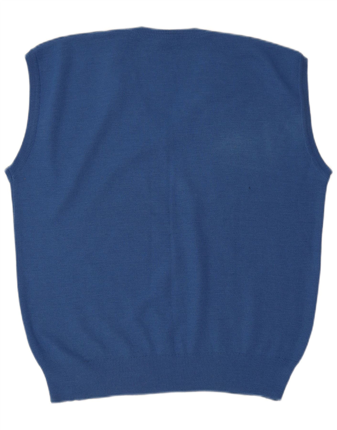 VINTAGE Mens Vest Tank Top IT 56 2XL Blue Polyester