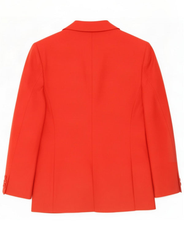 Byblos Womens 2 Button Blazer Jacket IT 42 Medium Red Polyester