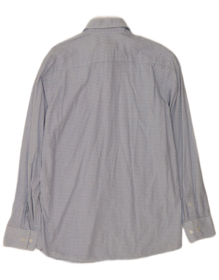 Dkny Mens Shirt Small Blue Check Cotton