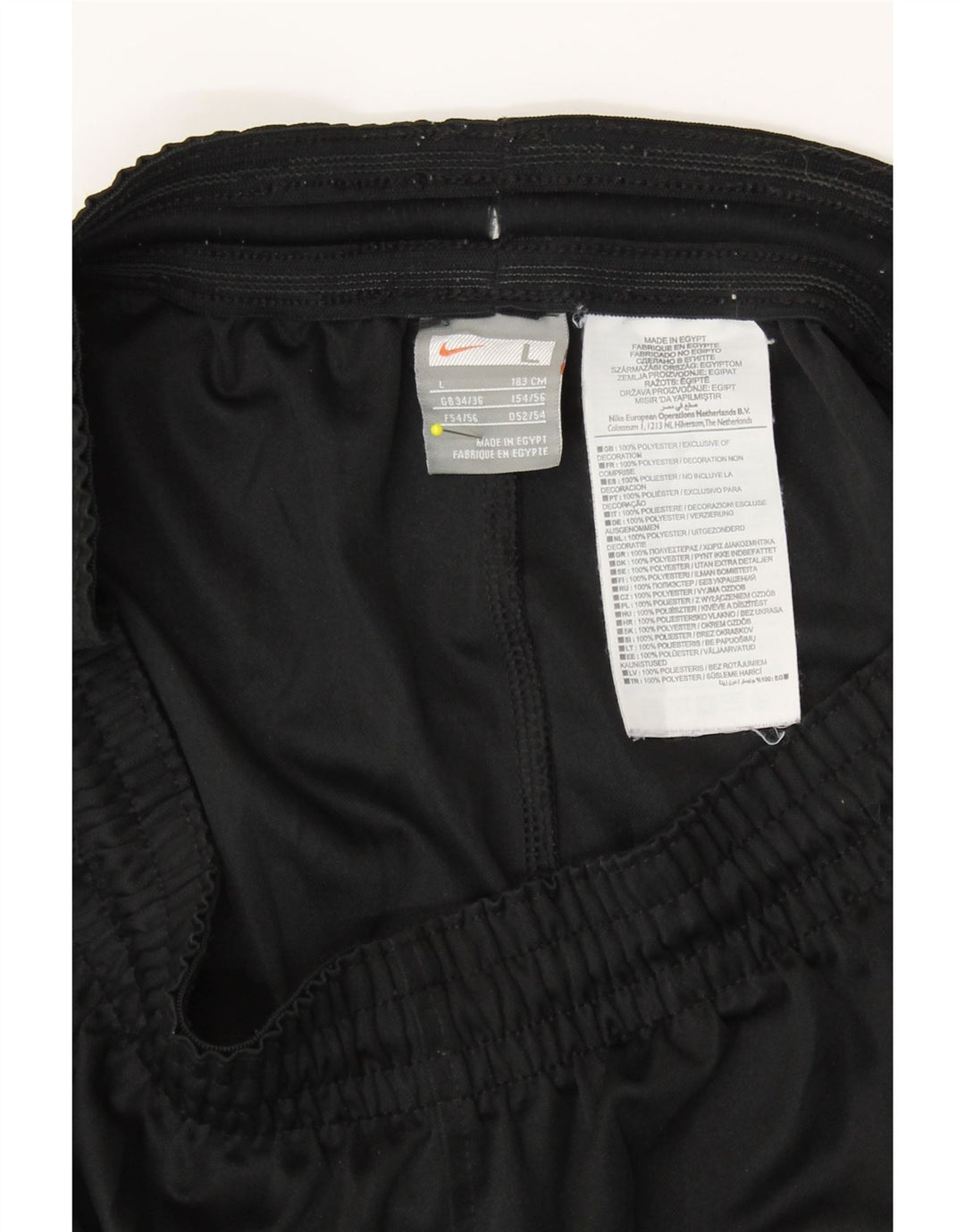 NIKE Mens Sport Shorts UK 34/36 Small Black Polyester