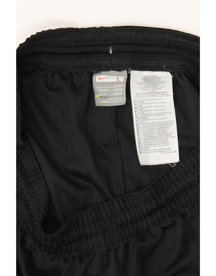 NIKE Mens Sport Shorts UK 34/36 Small Black Polyester