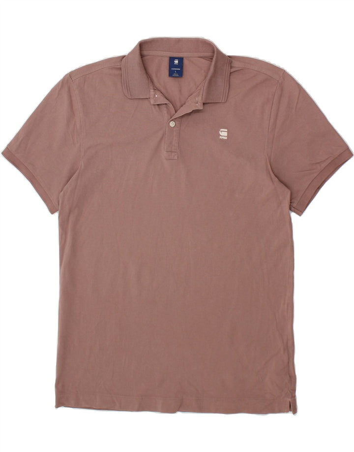 G-STAR Mens Polo Shirt Large Brown Cotton Vintage G-Star and Second-Hand G-Star from Messina Hembry 