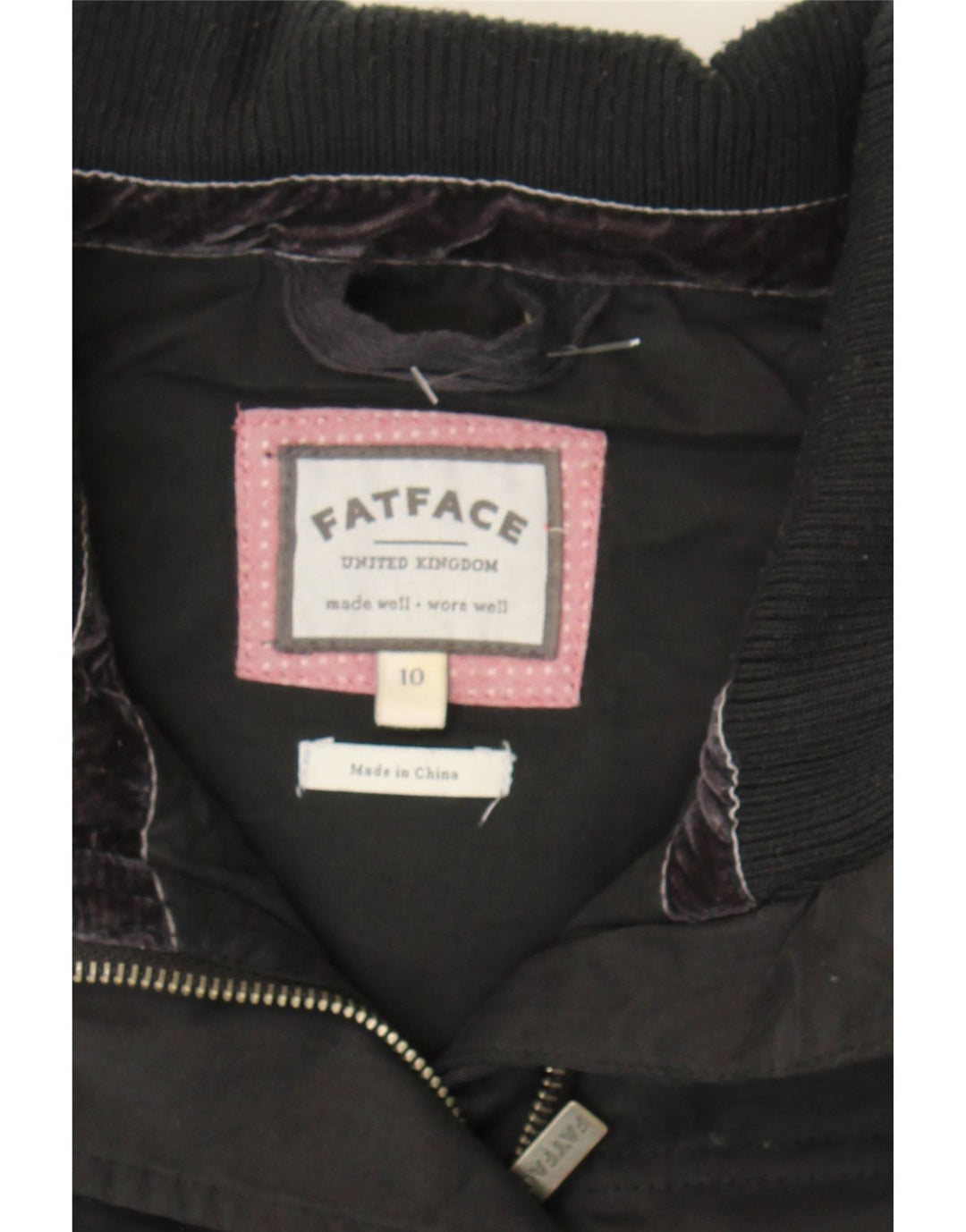 FAT FACE Womens Padded Gilet UK 10 Small Black Polyester Vintage Fat Face and Second-Hand Fat Face from Messina Hembry 