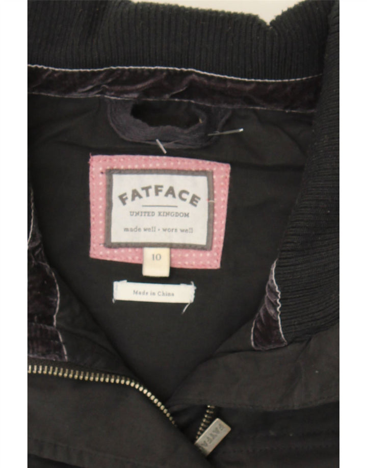FAT FACE Womens Padded Gilet UK 10 Small Black Polyester Vintage Fat Face and Second-Hand Fat Face from Messina Hembry 