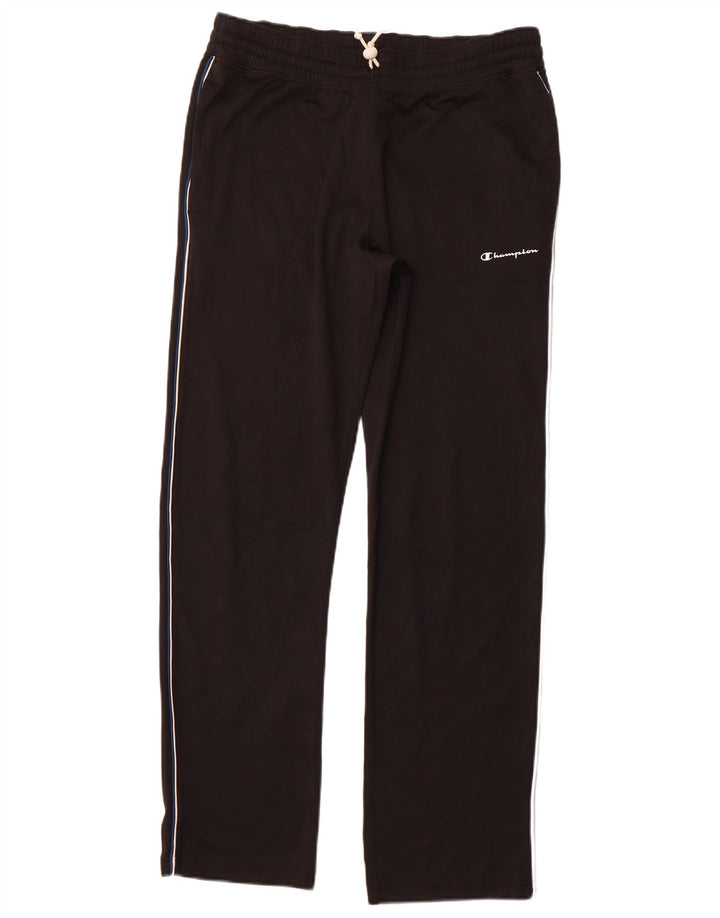 CHAMPION Mens Tracksuit Trousers Large Black Polyester