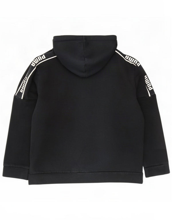 Puma grafisk oversize hættetrøje til kvinder UK 16 Large Black Colourblock