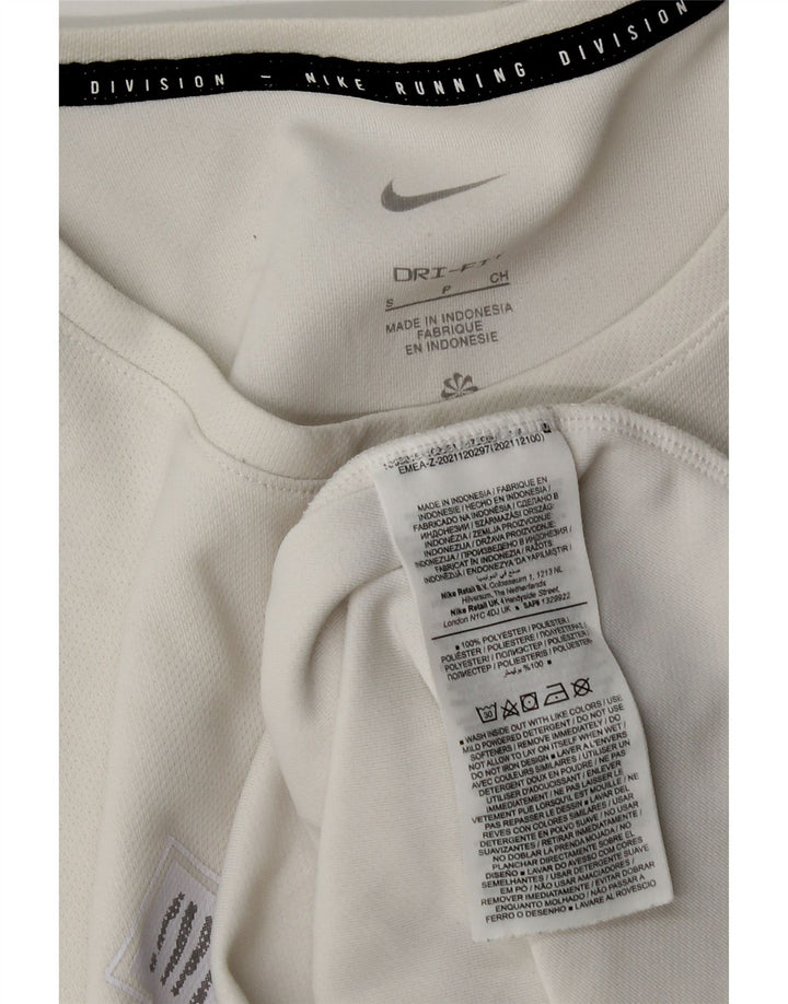 Nike Mens Dri Fit Graphic T-Shirt Top Small White Polyester