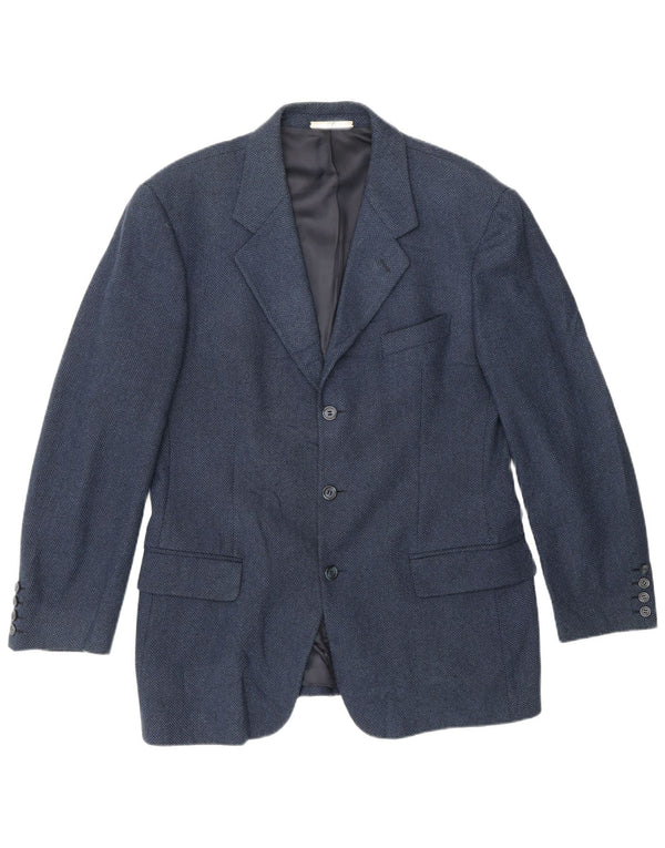 Valentino Chaqueta tipo blazer de 3 botones para hombre UK 38 Medium Azul marino Espiga
