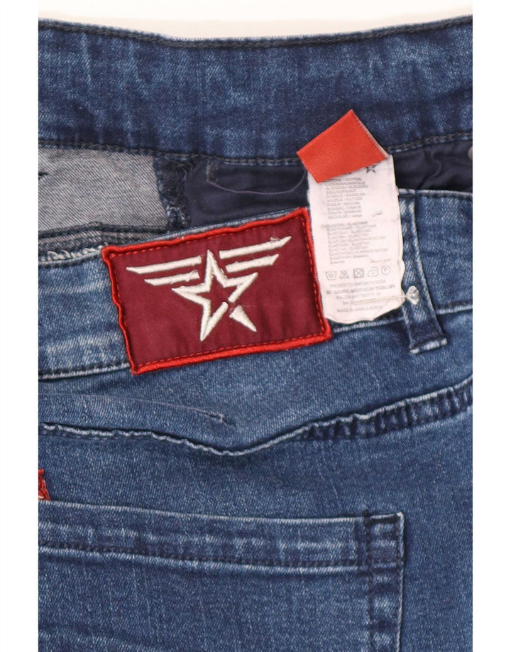 Avirex Mens Cropped Jeans W40 L27 Blue Cotton